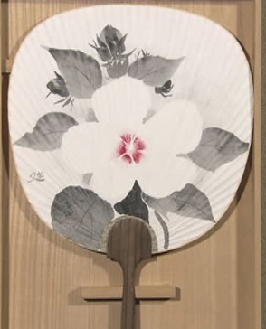 加山 又造 《団扇 芙蓉》