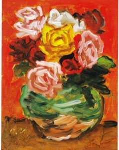 梅原龍三郎《薔薇図》